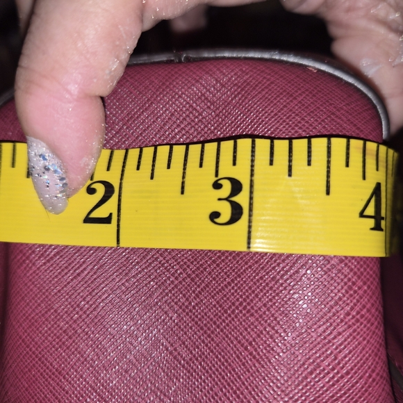 Michael Kors Plum Shoulder Bag with Gold Accents - Picture 11 of 16